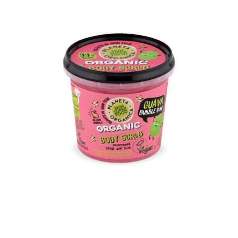 Skin Super Food %99 Doğal İçerikli, Vegan Formül Body Scrub "Guava Bubble Gum"