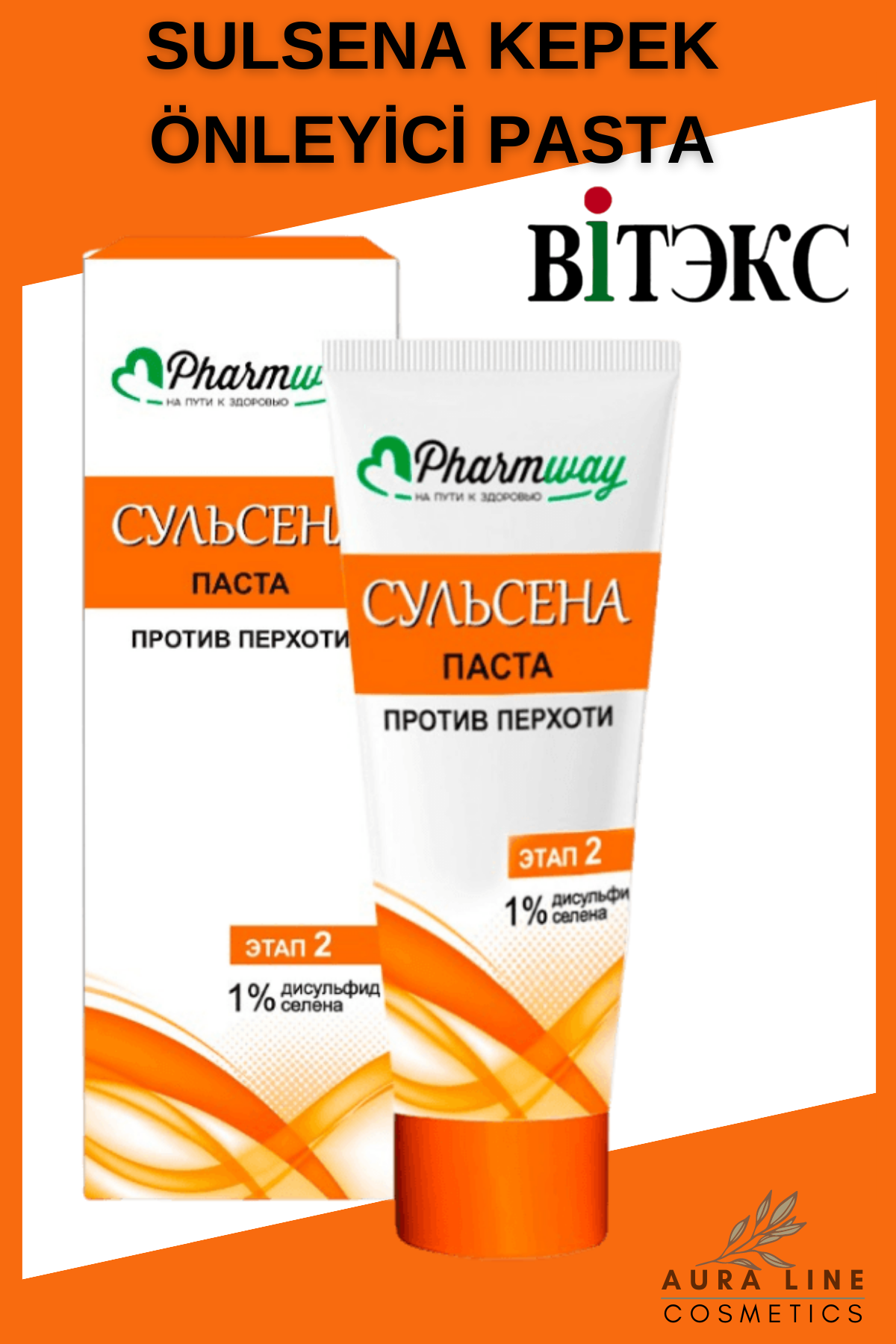 Pharmway SULSENA Antidandruff Kepek Önleyici Pasta (%1 Selenyum Disülfit) | Auraline Cosmetics